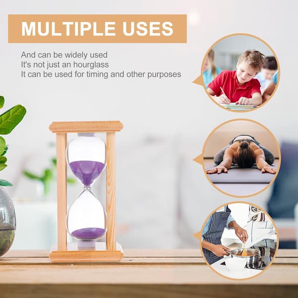 15 minuters timglas bordsandglas 15-minuters träram snygg timerpresent