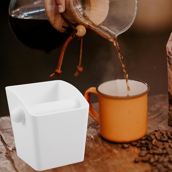 Espressomaskin Tilbehør Knock Box for Kaffegrut Stor Kapasitet Abs