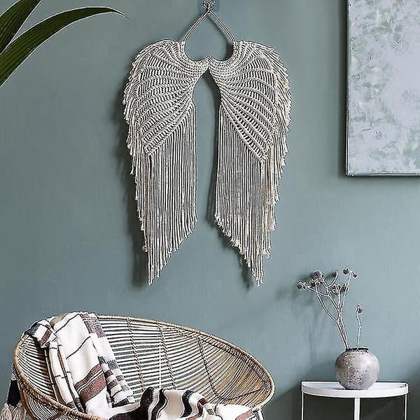 Macrame Väggbonad i Bohemisk Stil - Väggdekor för Hemmet, Sovrummet eller Studentbostaden