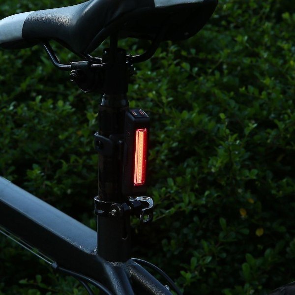100 lm LED USB Uppladdningsbar Bike Tail Safety Lamp