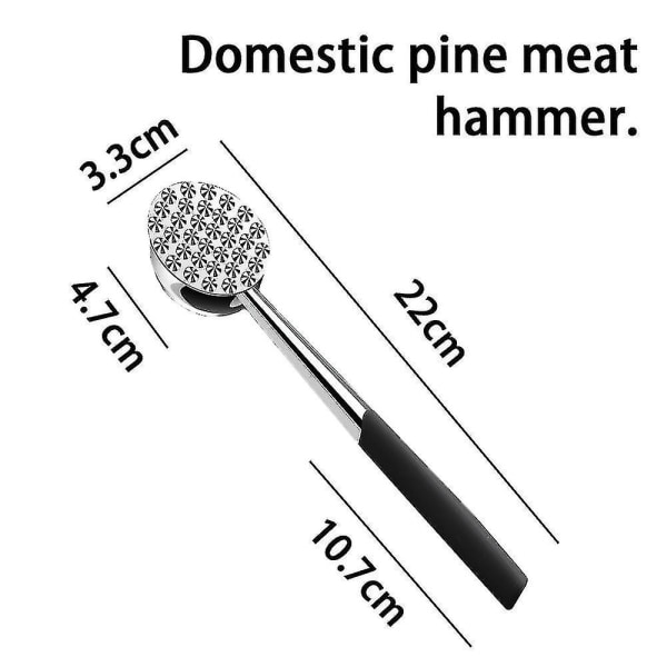 Meat Tenderizer Hammer Tool/puunder Til Mørning af Steak Beef Fjerkræ
