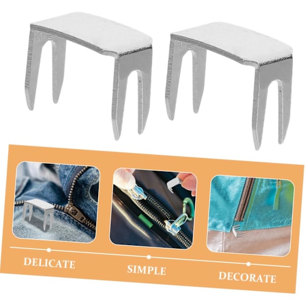 St Zipper Slider Retainer Toppstopp Bottenstopp Fix Dragkedja Reparationssats