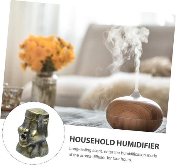 220 ml aromaterapi æterisk oliediffuser Moai statue luftfugter