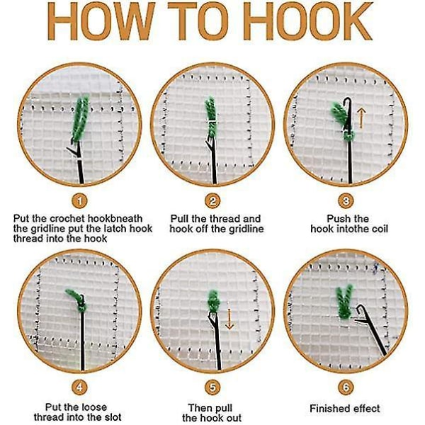 Latch Hook Kits DIY dekorative putetrekk broderi