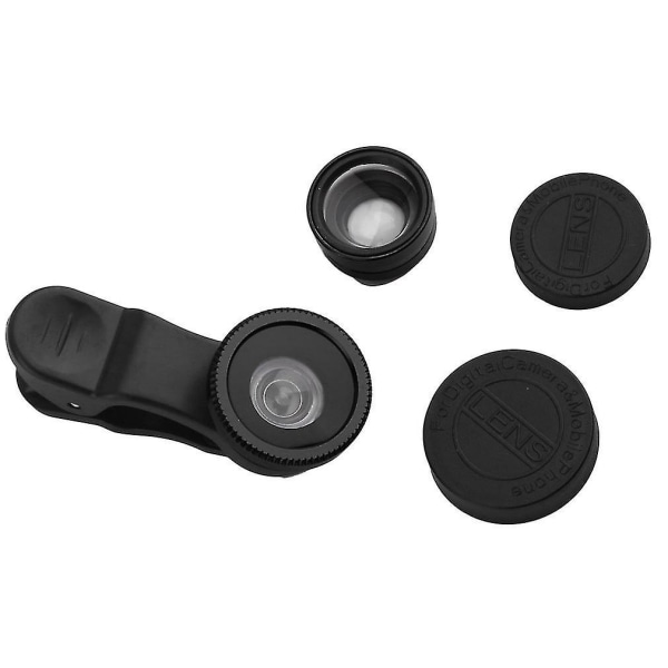180 Graders Fisheye Macro 2 i 1 Linse Magnetisk Fest