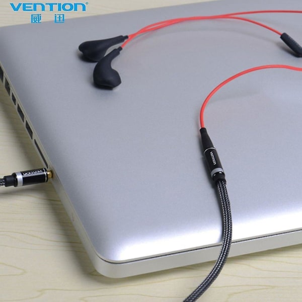 Vention 3,5 mm Audio Aux-kabel Nylonflettet bilhodetelefon