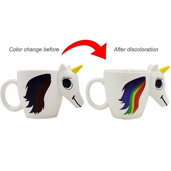 350 ml Keramisk Färgväxlande Mugg med Cartoon-Mönster