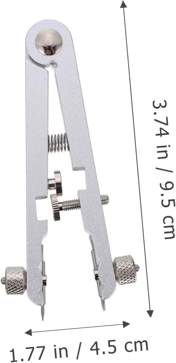 Klockfjäderstångstång med 8 stift Silver V-typ klockreparationsverktygssats