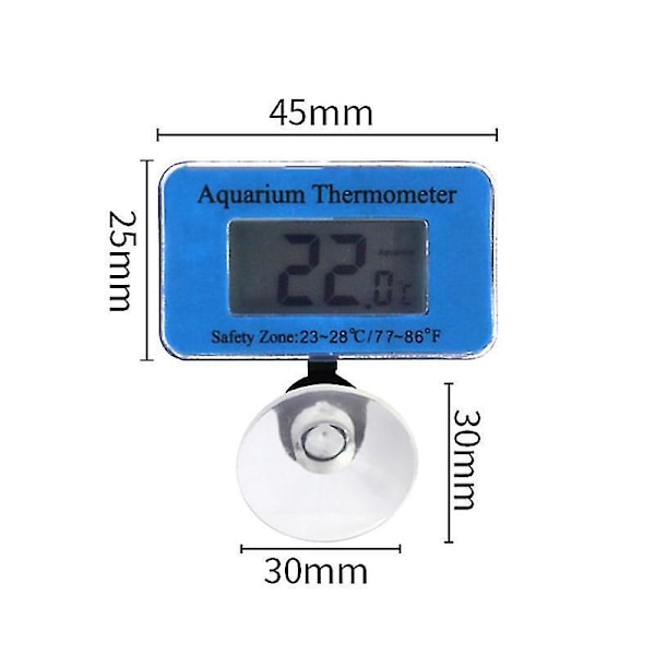LED Digital Akvarietermometer Fisketank Vandtemperatur