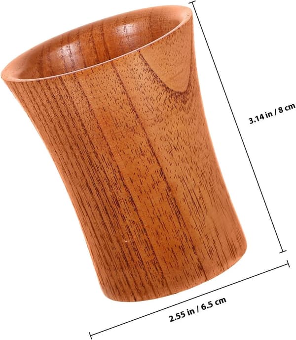 Bärbar kaffemugg i trä för kontor och studentrum med modern stil
