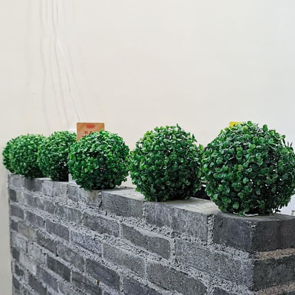 4st Blomsterarrangemang Hylla Buxbom Topiary Boll Ram Rund Plastmaterial Lättvikt