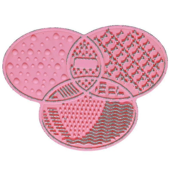 Makeup Brush Cleaning Pad Silikone Brush Cleaner Mat Kosmetisk Make Up Børster, der vasker lidt