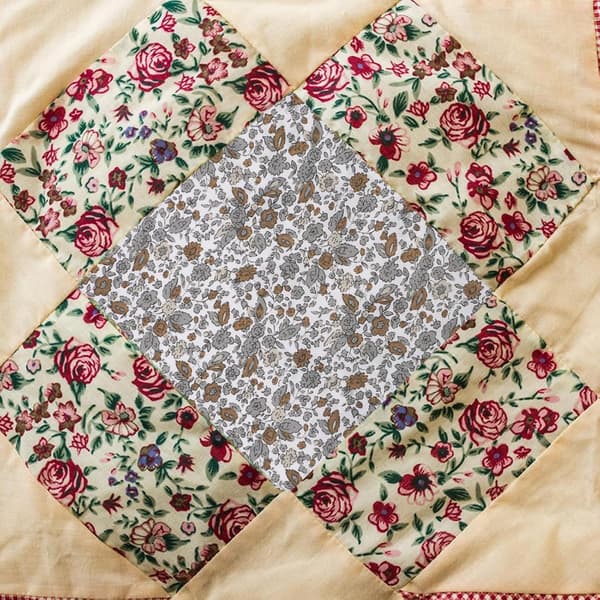 7 st bomullstygspaket 50x50 cm tryckta lapptäcksrutor DIY sömnadsmaterial