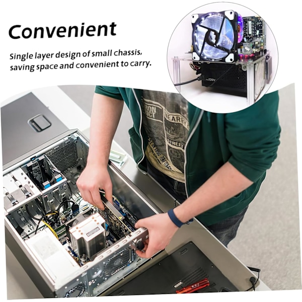DIY Datorchassi Tillbehör Moderkort Stödfäste för Öppen Bänk Chassi Ställ