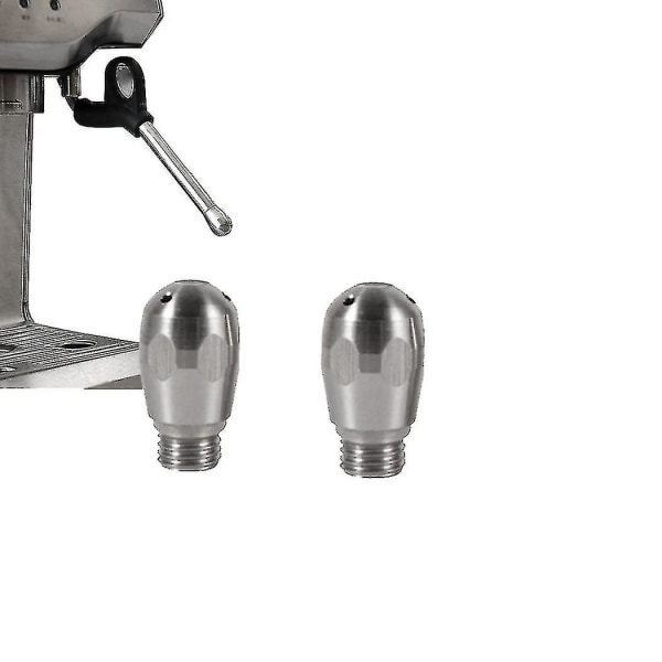 2 Pak Rustfrit Stål 4 Hull Kaffemaskine Dampdyse Universal