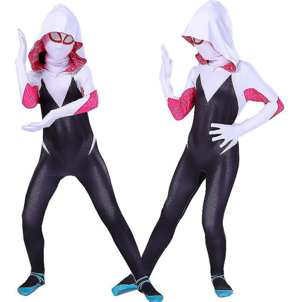 Barnejente Spider-woman Superhelt-kostyme Fancy Jumpsuit 4-5 Years