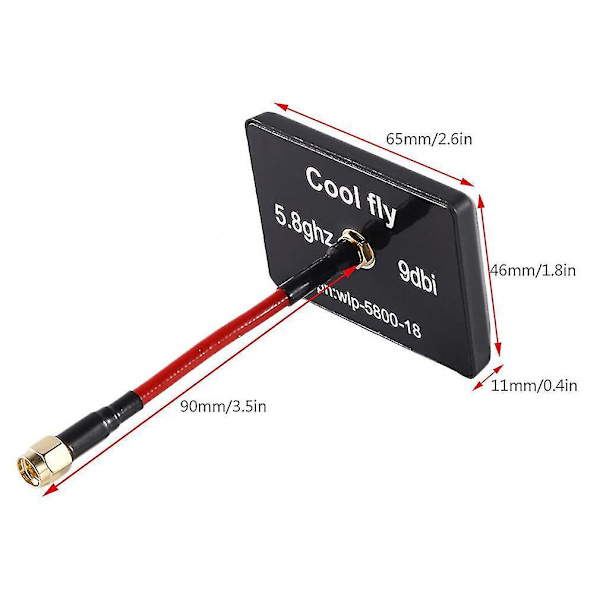 5,8 GHz 9 dBi langaton paneeliantenni FPV:lle SMA RP-SMA