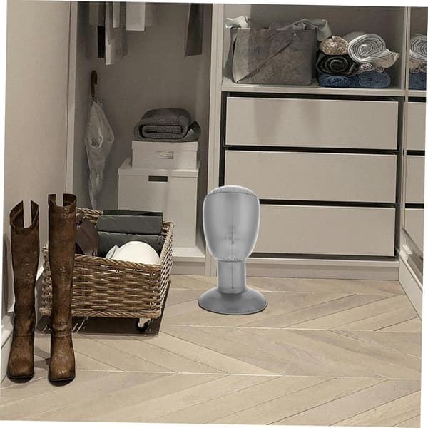 Oppustelig Mannequin Hovedstander til Paryk Hat Display Opbevaring Formbevaring