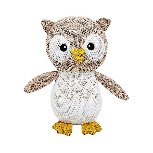 Fox Owl Strikkeplysj Myk Utstoppa Dyr Rev Plysjdukke Plysjleker For Gutter Jenter owl