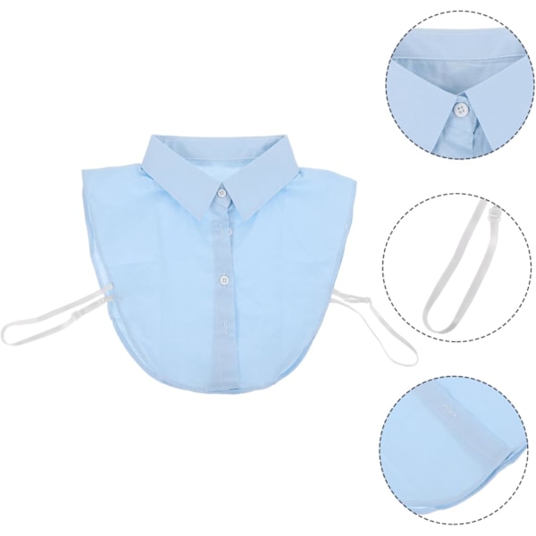 1 st Fuskkrage för Kvinnor Mångsidig Avtagbar Halvskjortkrage Accessoar