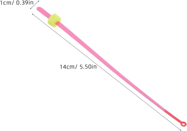 5 stk røde isfiskestangforlengere 14 cm lette spinnestangtilbehør