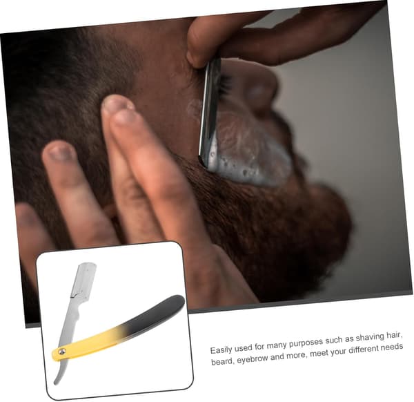 Barberhøvelholder for menn, øyenbrynsbladholder, multifunksjonell