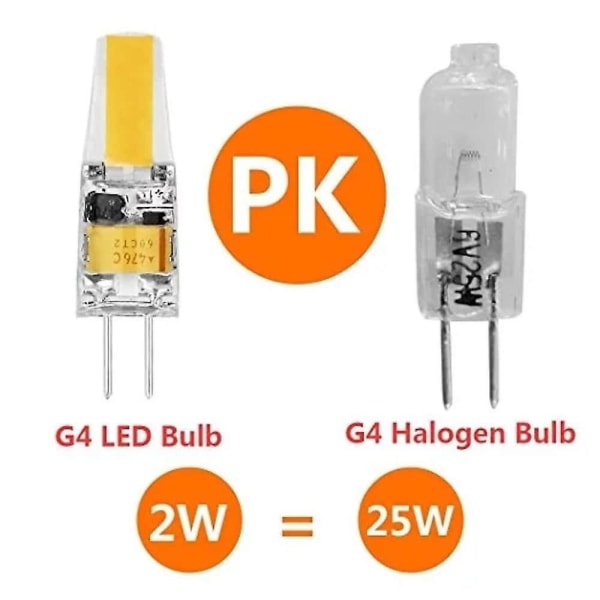 G4 LED-lamppu 2W 20W T3 Jc-tyyppi Bi-pin Halogeeni 12V Lämmin Valkoinen