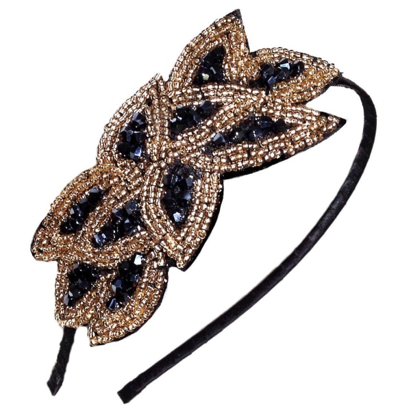 Hodebånd 1920-talls Gatsby Blad Perlet Hårtilbehør for Kvinner