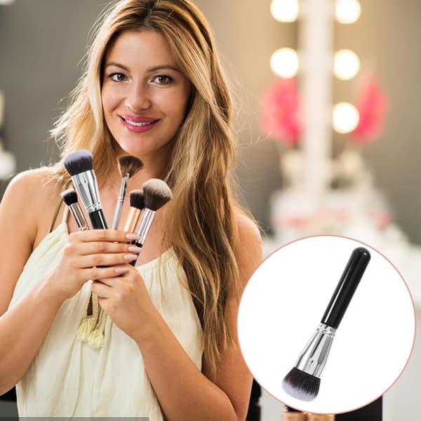 Hoved Foundation Børste til Flydende Makeup Blød Makeup Foundation Børste til Kvinder til Daglig Brug og Rejser