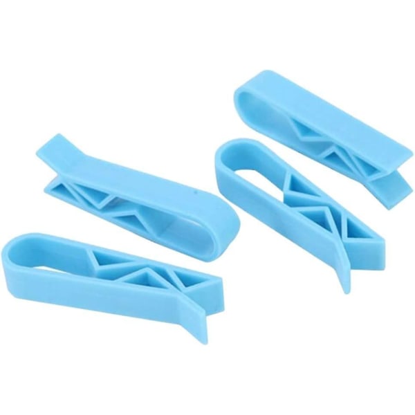 Multifunktionell papperskorgsklämma Klämma för kökssoppåsar 20 delar (blå)