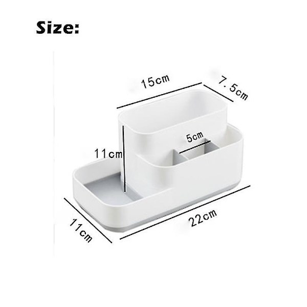 Plastik Makeup Organizer til Badeværelse, Køkken Opbevaringsboks