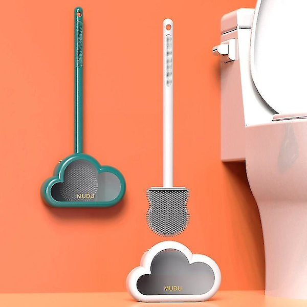 Cloud Toiletbørste Toiletbørste Væghængt Langskaftet Silikonbørste