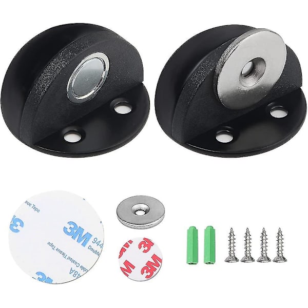 Dörrstopp Golv Magnetisk 2 St Dörrstopp Självhäftande Rostfritt Stål Dörrstopp Present