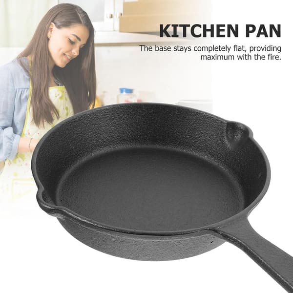 Mini stekepanne for egg, non-stick eggpanne, fortykket jernmateriale, jevn varmefordeling