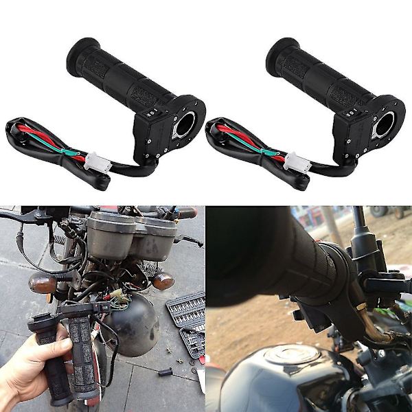 22mm Opvarmede Motorcykelgreb med Formet Varme