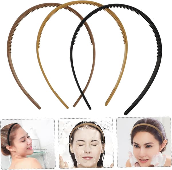 3 stk. ansigtsvask hårbånd kvinder elastisk makeup hovedbeklædning hårtilbehør