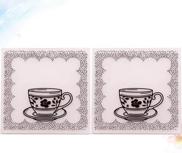 2 stk. plastik DIY prægefolder stencils til scrapbooking og papirhåndværk