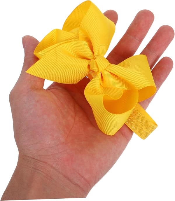 12 st grosgrain-rosett hårband med bubbeldesign