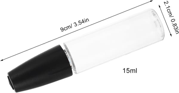 10 st 15 ml plastdroppflaskor med svarta lock, precisionsspetsapplikator för mekanisk olja