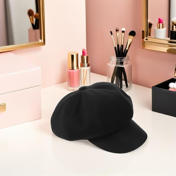 Retro Baret Hat til Kvinder Blødt Uldmateriale Stilfuldt Fransk Design
