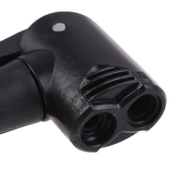 Cykelpumpadapter med dubbla ventiler för däckrör (svart) (1 st)