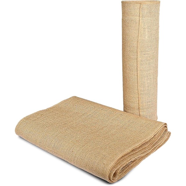 Rustikk Burlap Bordløber 10m X 29cm Dekorativ Vævet Bryllup Fest Bordløbere