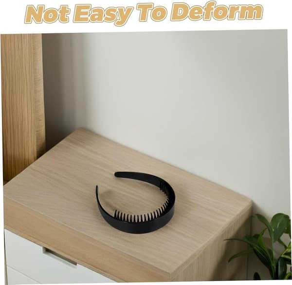 Retro brett diadem med tänder, hållbart håraccessoar för mångsidiga frisyrer, elegant design