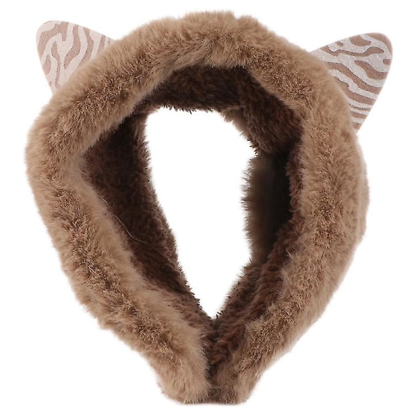 1 stk Lovely Cat Ear Hårbånd Pannebånd Varmt øreklokke Hodeplagg For Jenter Barn