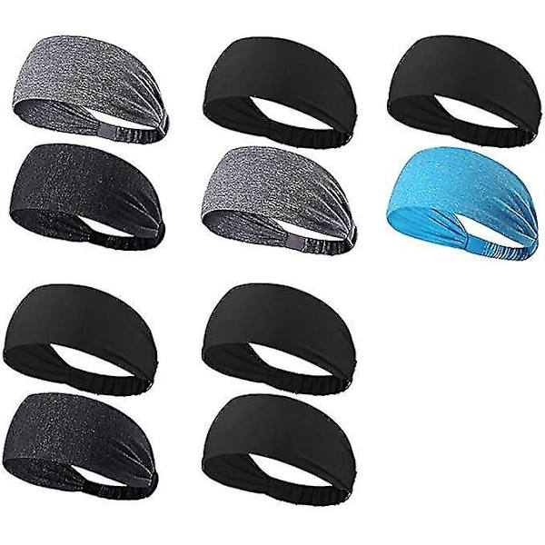 Sportband 2-pack Svettbands Hårsnoddar Elastiska