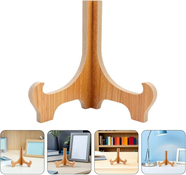 3 stk. trestativ for utstilling med solid støtte og elegant design, egnet