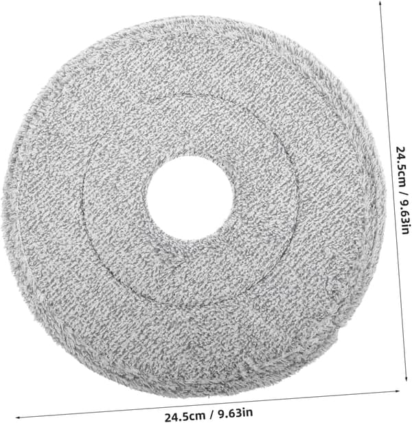 Mikrofiber Roterende Mopp Erstatningshoder 3 Stykker Våt Tørr Gulvrengjøringsputer