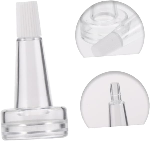 100 st glasflaskor med hornformade plastlock 20 mm gängade förseglingslock