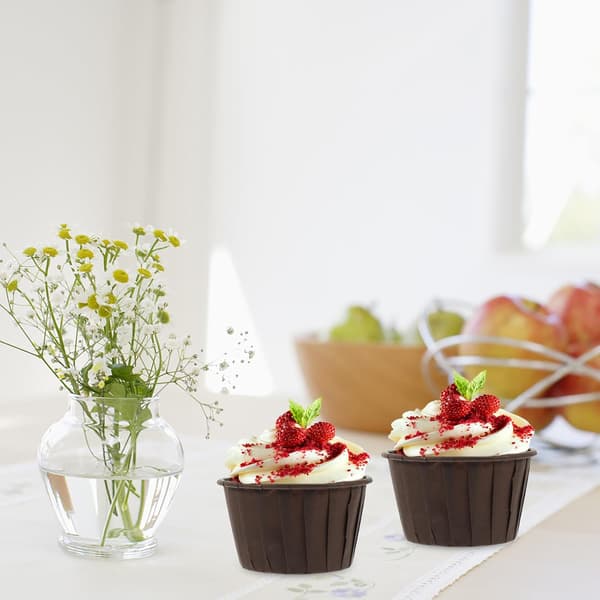 50 st muffinsformar bakformar förtjockat papper oljesäkert