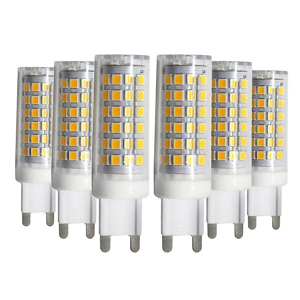 6-pack G9 9W 76LED 2835SMD Majs LED-lampa AC110-240V
